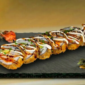 Futomaki tempurizado atún picante