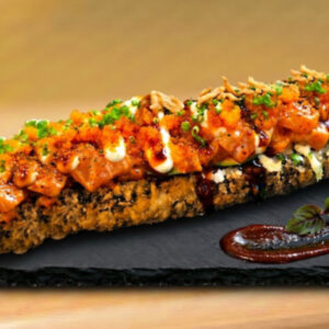 Sushi Hot-Dog Spicy Salmón